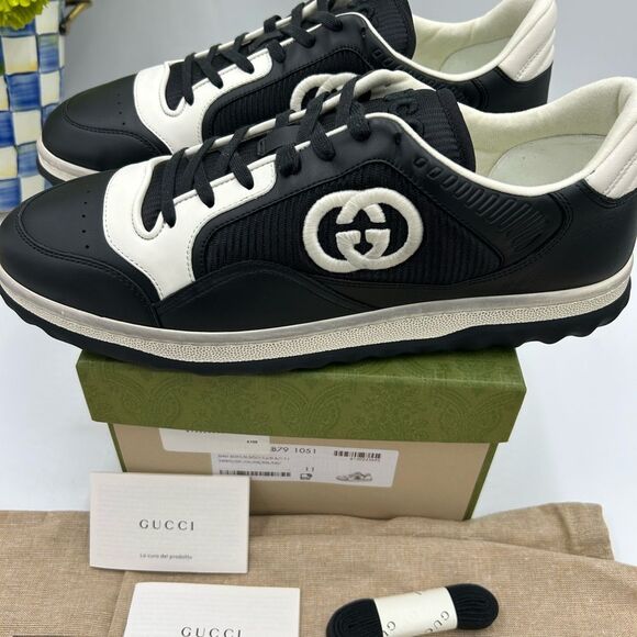 Men's Gucci Mac 80 low top sneakers size 11 made in Italy - Picture 5 of 13